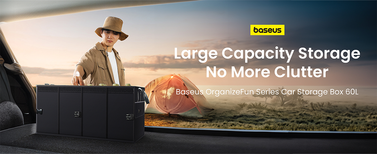 Baseus Organize Fun Series Car Storage Box 60L Cluster Black